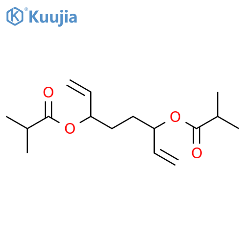 Propanoic acid, 2-methyl-, 1,4-diethenyl-1,4-butanediyl ester (9CI) structure