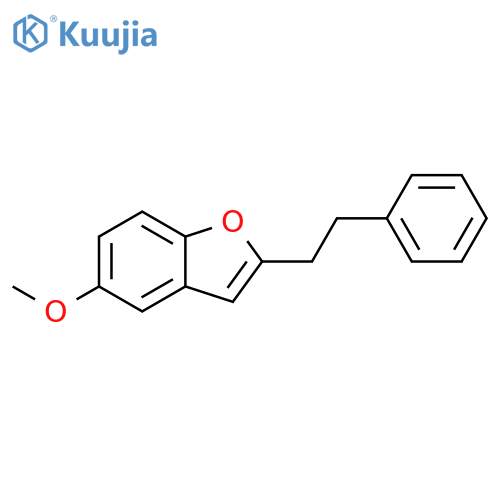 Benzofuran, 5-methoxy-2-(2-phenylethyl)- structure