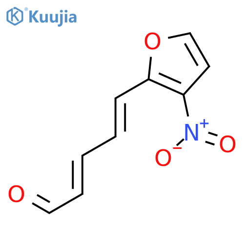 2,4-Pentadienal, 5-(nitrofuranyl)- structure