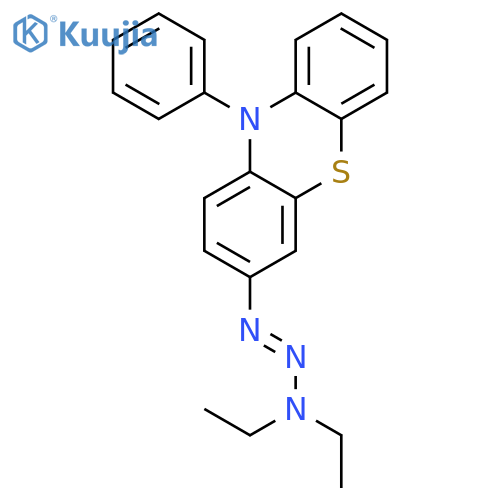 10H-Phenothiazine, 3-[(1E)-3,3-diethyl-1-triazen-1-yl]-10-phenyl- structure