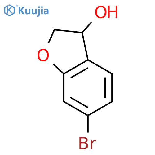 6-bromo-2,3-dihydro-1-benzofuran-3-ol structure