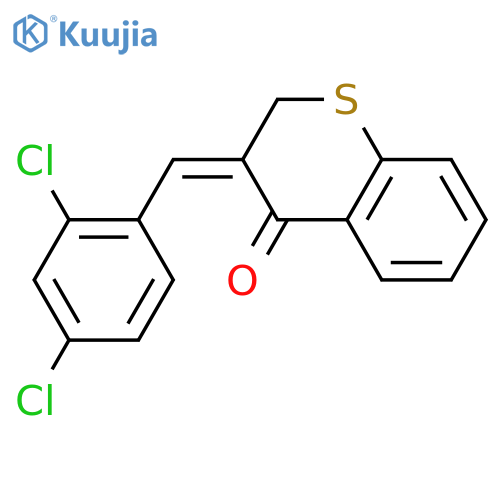 4H-1-Benzothiopyran-4-one,3-[(2,4-dichlorophenyl)methylene]-2,3-dihydro- structure