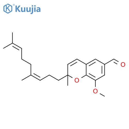 2H-1-Benzopyran-6-carboxaldehyde, 2-(4,8-dimethyl-3,7-nonadienyl)-8-methoxy-2-methyl-, (Z)- (9CI) structure