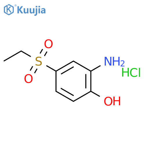 Phenol,2-amino-4-(ethylsulfonyl)-, hydrochloride (1:1) structure