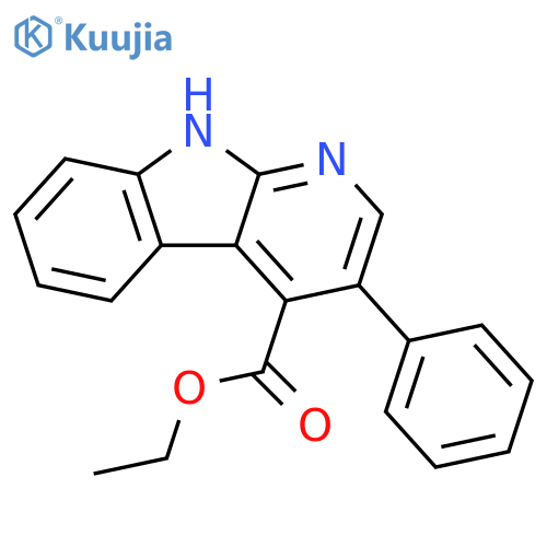 1H-Pyrido[2,3-b]indole-4-carboxylic acid, 3-phenyl-, ethyl ester structure