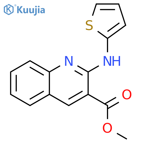 3-Quinolinecarboxylic acid, 2-(2-thienylamino)-, methyl ester structure