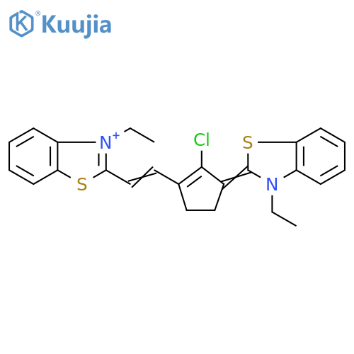 Benzothiazolium,2-[2-[2-chloro-3-(3-ethyl-2(3H)-benzothiazolylidene)-1-cyclopenten-1-yl]ethenyl]-3-ethyl- structure