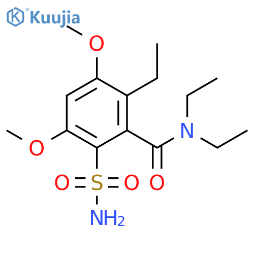 Benzamide, 2-(aminosulfonyl)-N,N,6-triethyl-3,5-dimethoxy- structure