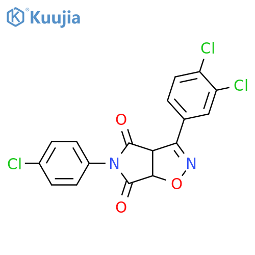 4H-Pyrrolo[3,4-d]isoxazole-4,6(5H)-dione,5-(4-chlorophenyl)-3-(3,4-dichlorophenyl)-3a,6a-dihydro- structure