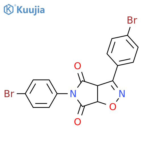 4H-Pyrrolo[3,4-d]isoxazole-4,6(5H)-dione,3,5-bis(4-bromophenyl)-3a,6a-dihydro- structure