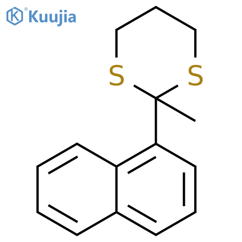 1,3-Dithiane, 2-methyl-2-(1-naphthalenyl)- structure