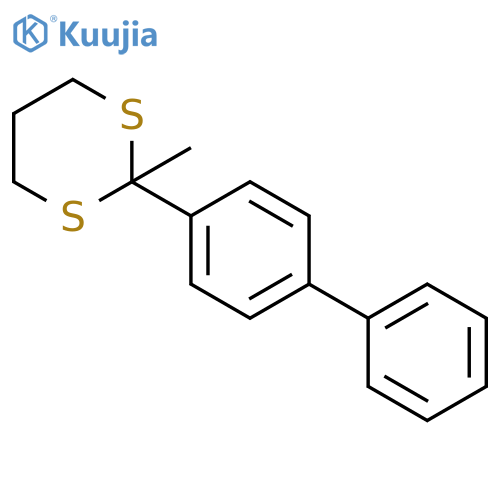 1,3-Dithiane, 2-[1,1'-biphenyl]-4-yl-2-methyl- structure