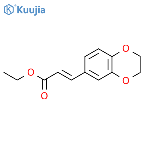 ethyl (2E)-3-(2,3-dihydro-1,4-benzodioxin-6-yl)prop-2-enoate structure