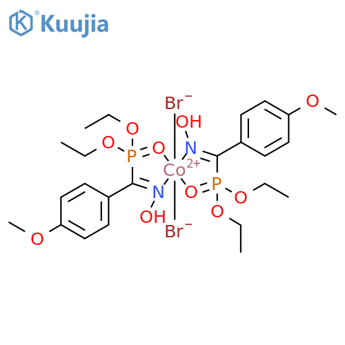 Cobalt, dibromobis[diethyl [(hydroxyimino)(4-methoxyphenyl)methyl]phosphonate]- (9CI) structure