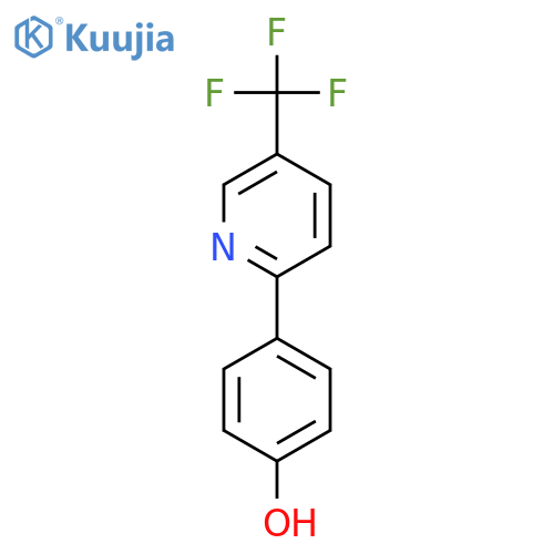 Phenol, 4-[5-(trifluoromethyl)-2-pyridinyl]- structure