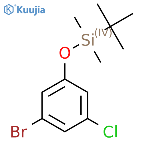 (3-bromo-5-chlorophenoxy)(tert-butyl)dimethylsilane structure