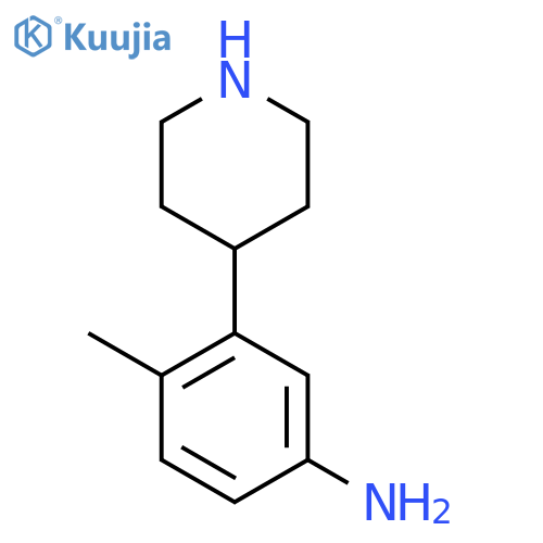 4-Methyl-3-(piperidin-4-yl)aniline structure