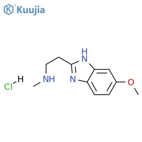2-(5-methoxy-1H-1,3-benzodiazol-2-yl)ethyl(methyl)amine hydrochloride structure