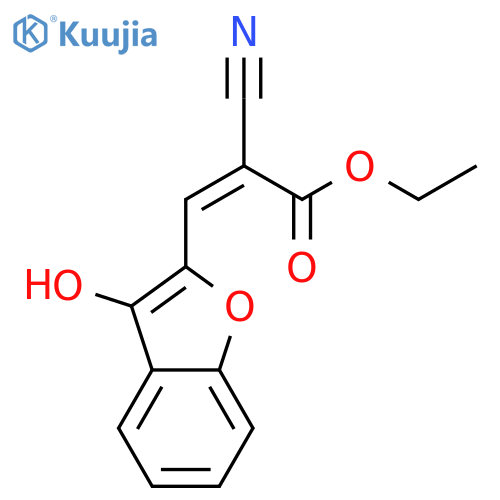 2-Propenoic acid, 2-cyano-3-(3-hydroxy-2-benzofuranyl)-, ethyl ester,(Z)- structure