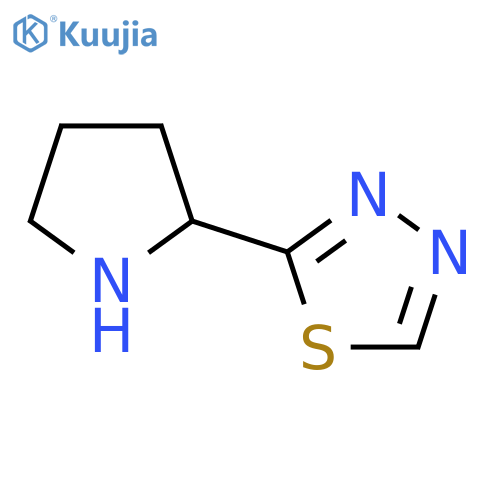 2-Pyrrolidin-2-yl-1,3,4-thiadiazole structure