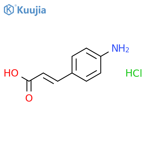 2-Propenoic acid, 3-(4-aminophenyl)-, hydrochloride, (2E)- structure