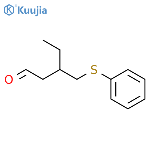 Pentanal, 3-[(phenylthio)methyl]- structure
