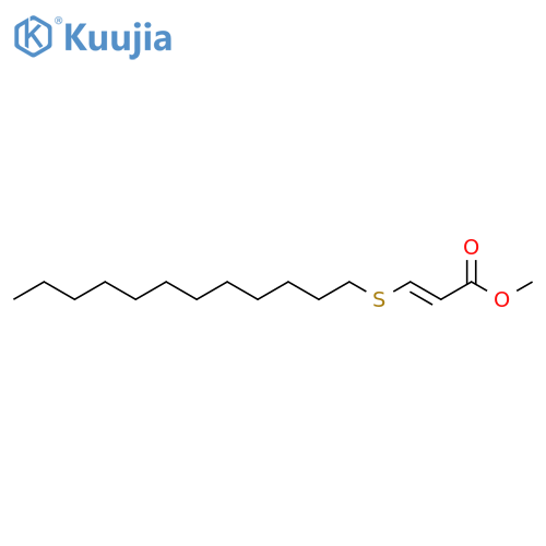 2-Propenoic acid, 3-(dodecylthio)-, methyl ester, (E)- structure