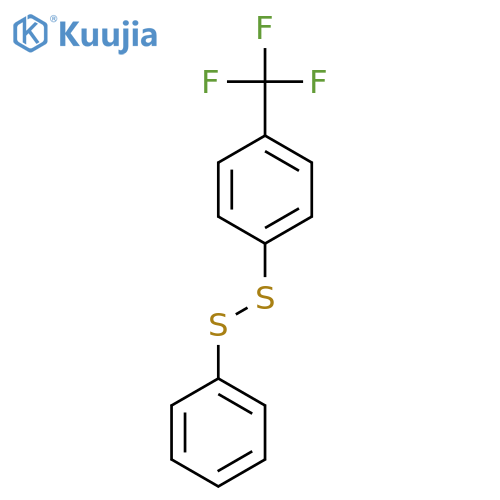 Disulfide, phenyl 4-(trifluoromethyl)phenyl structure