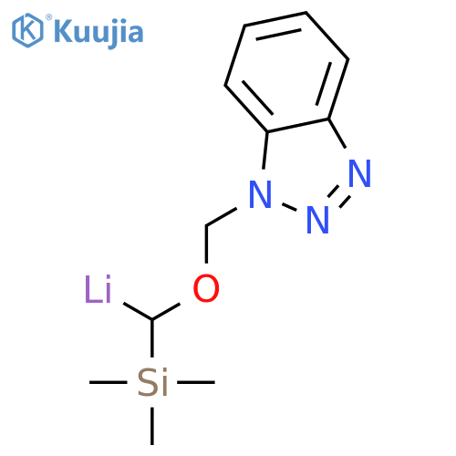 Lithium, [1H-benzotriazol-1-ylmethoxy(trimethylsilyl)methyl]- structure
