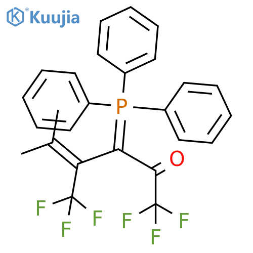 4-Hexen-2-one,1,1,1-trifluoro-5-methyl-4-(trifluoromethyl)-3-(triphenylphosphoranylidene)- structure