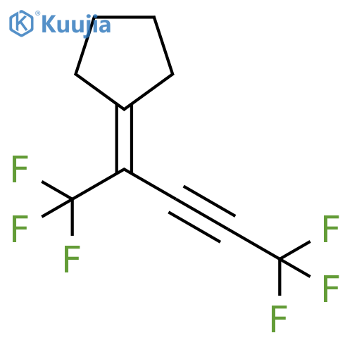 Cyclopentane, [4,4,4-trifluoro-1-(trifluoromethyl)-2-butynylidene]- structure