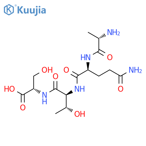 L-Serine, N-[N-(N2-L-alanyl-L-glutaminyl)-L-threonyl]- structure