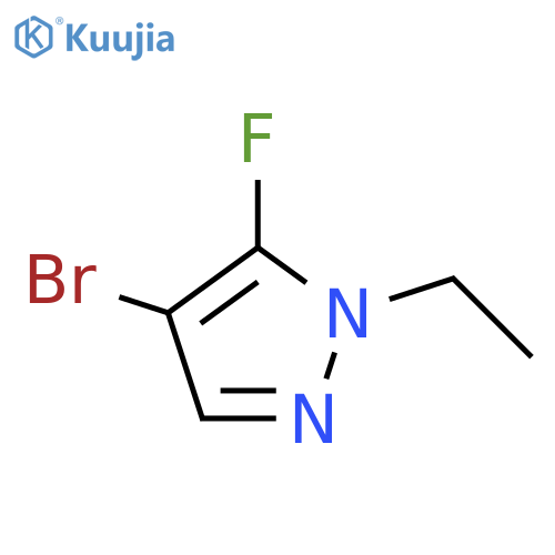 4-bromo-1-ethyl-5-fluoro-1H-pyrazole structure