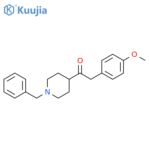Ethanone, 2-(4-methoxyphenyl)-1-[1-(phenylmethyl)-4-piperidinyl]- structure