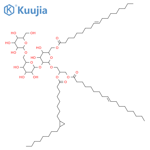 Glycerol 1,2-dialkanoates; Glycerol 1-(9Z-octadecenoate) 2-(9,10-methyleneoctadecanoate), 3-O-[β-D-Glucopyranosyl-(1→6)-α-D-galactopyranosyl-(1→2)-6-O-(9Z-octadecenoyl)-α-D-glucopyranoside] structure