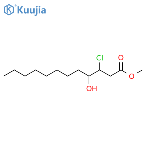 Dodecanoic acid, 3-chloro-4-hydroxy-, methyl ester structure
