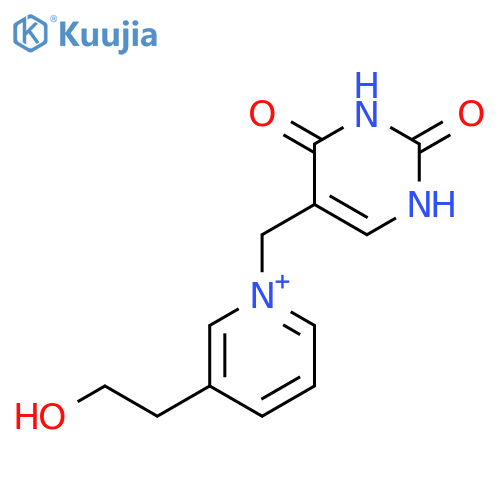 Pyridinium, 3-(2-hydroxyethyl)-1-[(1,2,3,4-tetrahydro-2,4-dioxo-5-pyrimidinyl)methyl]- structure