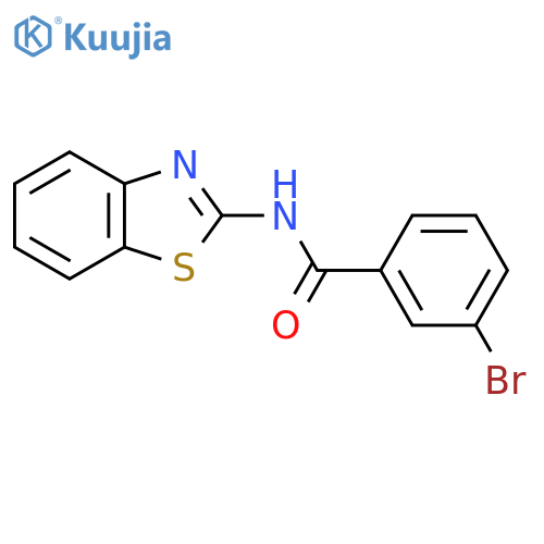 Benzamide, N-2-benzothiazolyl-3-bromo- structure