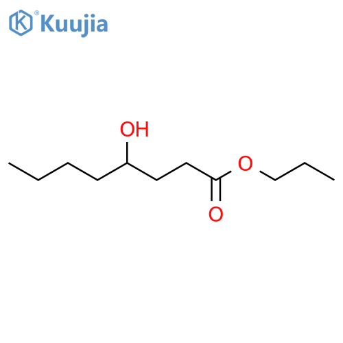 Octanoic acid, 4-hydroxy-, propyl ester, (R)- structure