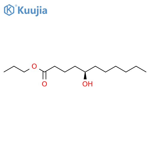 Undecanoic acid, 5-hydroxy-, propyl ester, (R)- structure