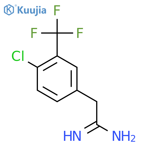 2-4-chloro-3-(trifluoromethyl)phenylethanimidamide structure