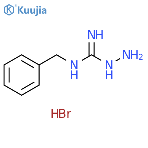 Hydrazinecarboximidamide, N-(phenylmethyl)-, hydrobromide (1:1) structure
