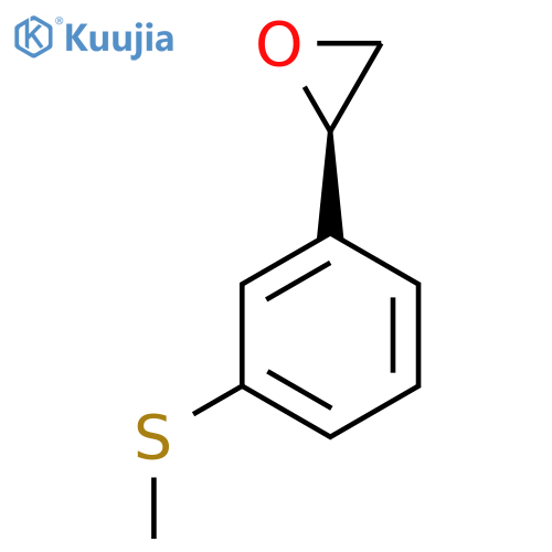 (2R)-2-[3-(methylsulfanyl)phenyl]oxirane structure
