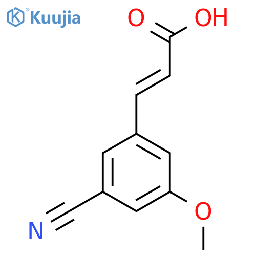 3-Cyano-5-methoxycinnamic acid structure
