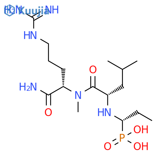 L-Argininamide, N-(1-phosphonopropyl)-L-leucyl-N-methyl-, (S)- structure