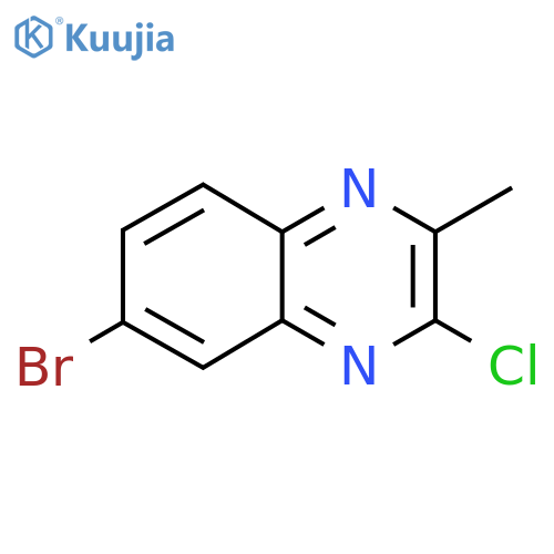 6-Bromo-3-chloro-2-methylquinoxaline structure