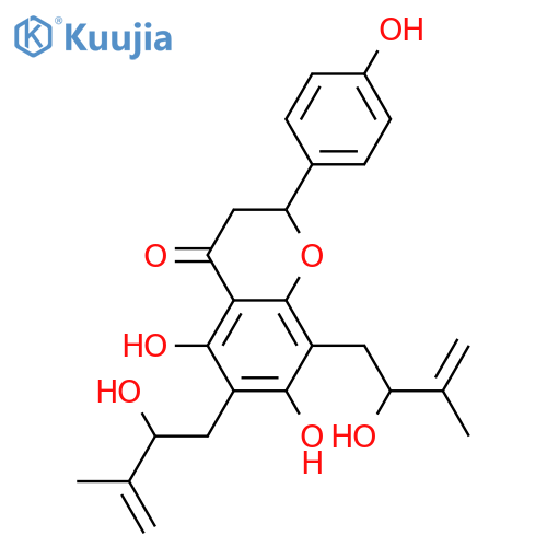 4',5,7-Trihydroxy-6,8-diprenylflavanone; (S)-form, Δ3'',Δ3'''-Isomer, 2''ξ,2'''ξ-dihydroxy structure