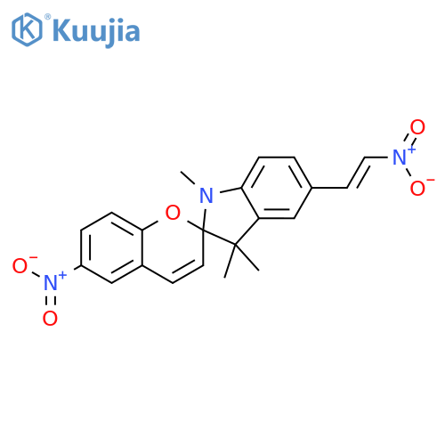 Spiro[2H-1-benzopyran-2,2'-[2H]indole], 1',3'-dihydro-1',3',3'-trimethyl-6-nitro-5'-[(1E)-2-nitroethenyl]- structure