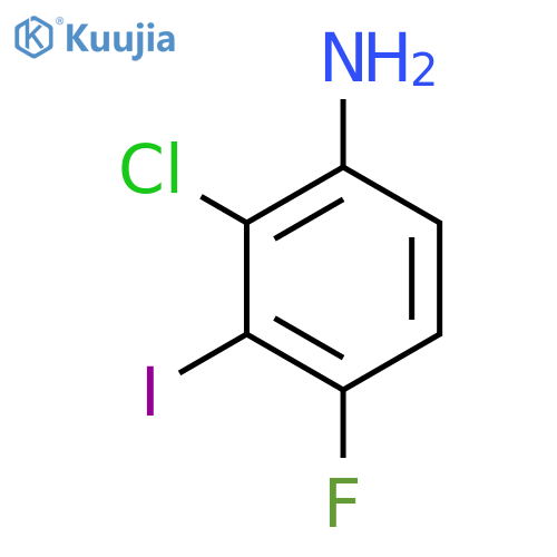2-chloro-4-fluoro-3-iodoaniline structure