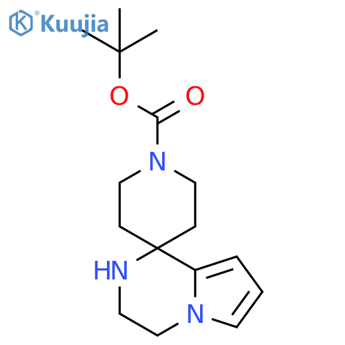 tert-butyl 3',4'-dihydro-2'H-spiro[piperidine-4,1'-pyrrolo[1,2-a]pyrazine]-1-carboxylate structure